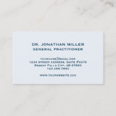 Medische Caduceus Logo Visitekaartje (Achterkant)