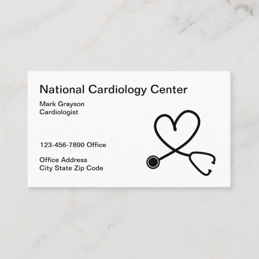 Medische cardioloog Cardiology Visitekaartje (Voorkant)