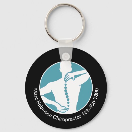Medische Chiropractor Spine Promotionele Sleutelha Sleutelhanger (Voorkant)
