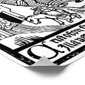 Medische Christelijke gravering Poster (Hoek)