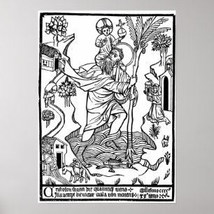 Medische Christelijke gravering Poster