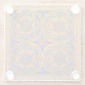 Medische cirkels glazen onderzetter (Achterkant)