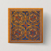 Medische cirkels vierkante button 5,1 cm (Voorkant)