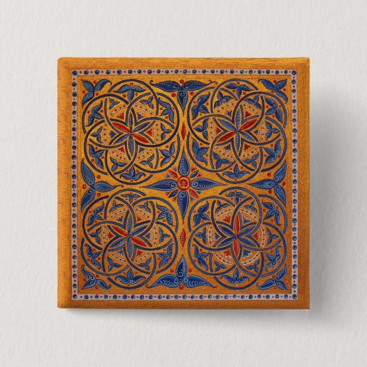 Medische cirkels vierkante button 5,1 cm (Voorkant)