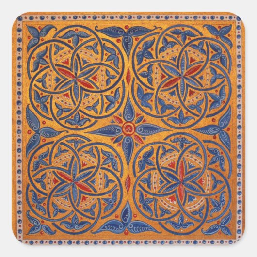 Medische cirkels vierkante sticker (Voorkant)