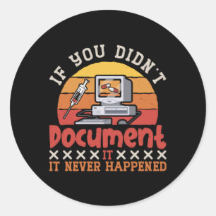 Medische code als je geen ICD-codering hebt gedocu Ronde Sticker