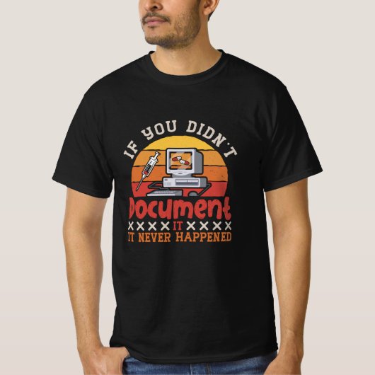 Medische code als je geen ICD-codering hebt gedocu T-shirt (Voorkant)