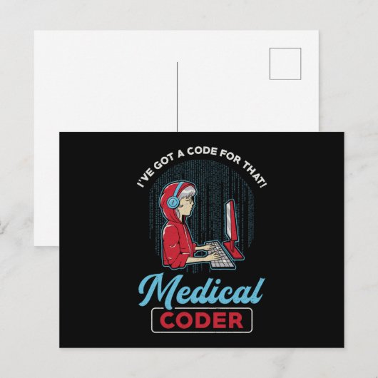Medische code Ik heb een code voor die ICD-code Briefkaart (Voorkant / Achterkant)