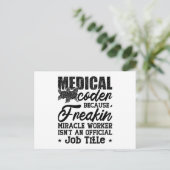 Medische code omdat Freakin ICD Codeassistent Briefkaart (Staand voorkant)