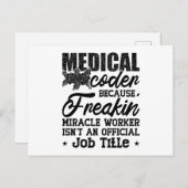 Medische code omdat Freakin ICD Codeassistent Briefkaart (Voorkant / Achterkant)