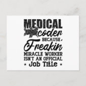 Medische code omdat Freakin ICD Codeassistent Briefkaart (Voorkant)