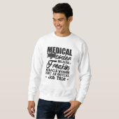 Medische code omdat Freakin ICD Codeassistent Trui (Voorkant volledig)