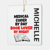 Medische codeerliefhebbers lezen KLANT Keramisch Ornament (Links)