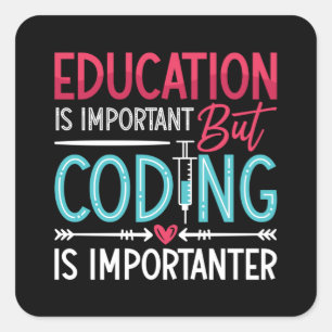 Medische codeeronderricht is belangrijk voor ICD-c Vierkante Sticker