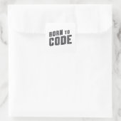 Medische coder die aan coderings-ICD-programmeur w Vierkante Sticker (Tas)