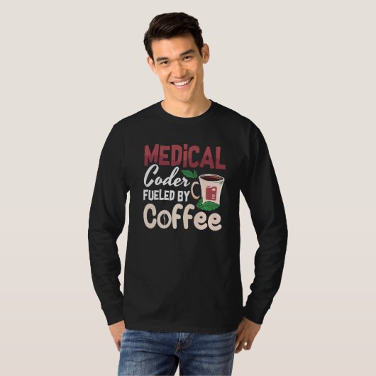 Medische coder gebruikt door Coffee Icd-programmeu T-shirt (Voorkant volledig)