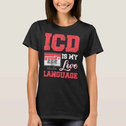 Medische coder ICD-codering Medische facturering T-shirt (Voorkant)