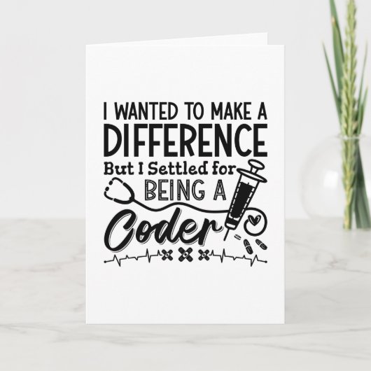 Medische coder is een coder-ICD-programmeercoderin Kaart (Voorkant)