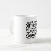 Medische coder is een coder-ICD-programmeercoderin Koffiemok (Voorkant links)