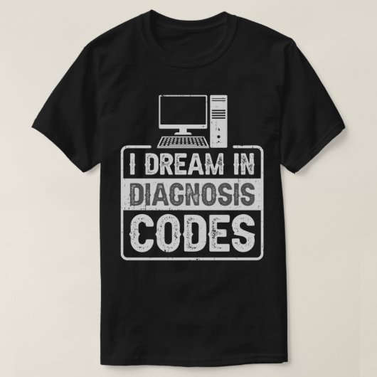 Medische Coder Medische Facturering en Codering 32 T-shirt (Design voorkant)