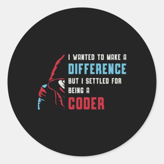 Medische coder met coderingscode ICD-coderingscode Ronde Sticker (Voorkant)