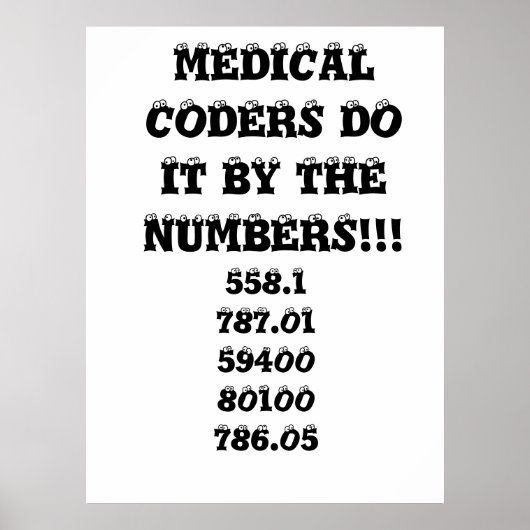 MEDISCHE CODERS DOEN HET DOOR DE NUMMERS!!!, 558.1 POSTER (Voorkant)