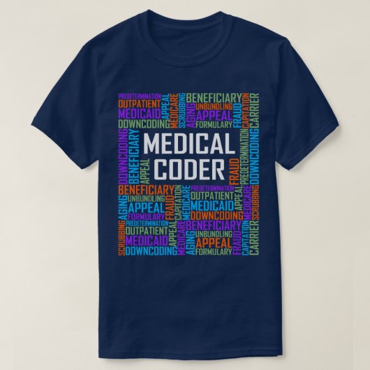medische codewoorden t-shirt (Design voorkant)