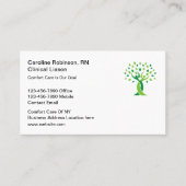 Medische Comfort Care Specialist Visitekaartjes (Voorkant)