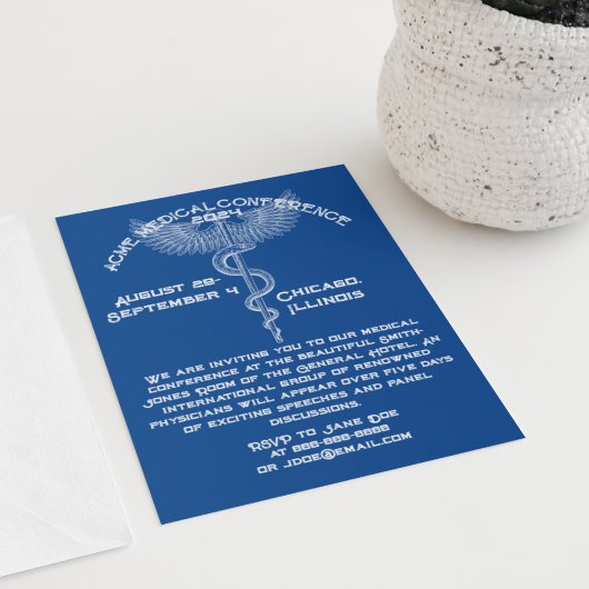 Medische Conferentie -stijl Kaart