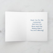 Medische dank U Ademhalingstherapie Bedankkaart (Binnen)