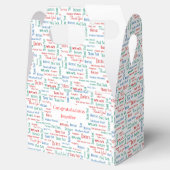 Medische dank voor de rode, blauwe doos bedankdoosjes (Geopend)