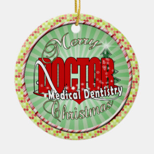 MEDISCHE DENTISTOFMERRY CHRISTMAS VAN DE ARTS KERAMISCH ORNAMENT