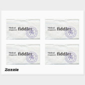 Medische diagnose: Fiddler Rechthoekige Sticker (Vel)