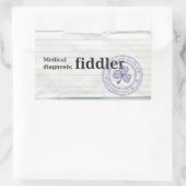 Medische diagnose: Fiddler Rechthoekige Sticker (Tas)