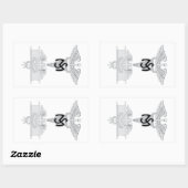 Medische dienst EFMB Rechthoekige Sticker (Vel)