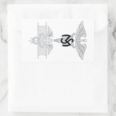 Medische dienst EFMB Rechthoekige Sticker (Tas)