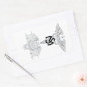 Medische dienst EFMB Rechthoekige Sticker (Envelop)