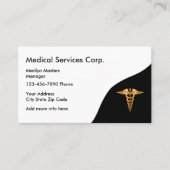 Medische diensten visitekaartje (Voorkant)
