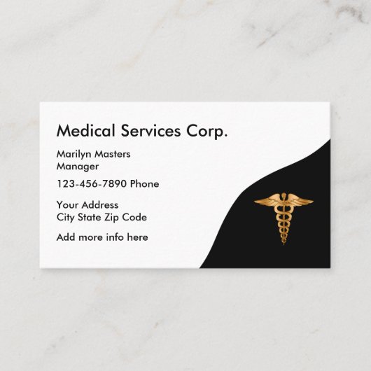 Medische diensten visitekaartje (Voorkant)