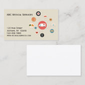 Medische diensten visitekaartje (Voorkant / Achterkant)