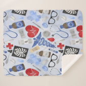 Medische dierenarts Tandheelkundige Sherpa Deken (Voorkant (horizontaal))