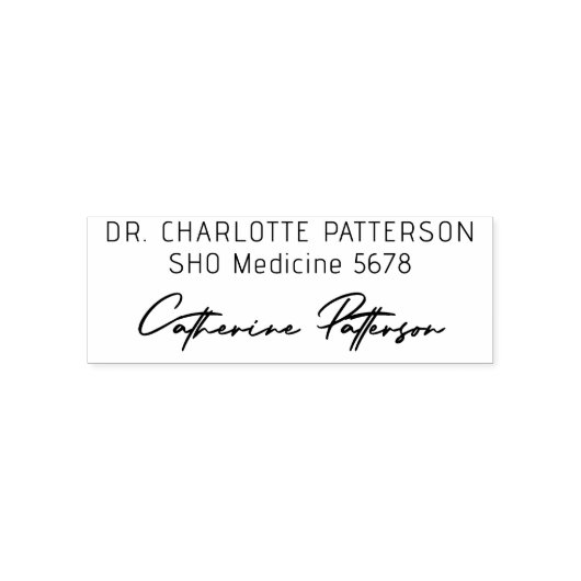 Medische Doctor Gezondheidsartsen Handtekening Naa Zelfinktende Stempel (Design)