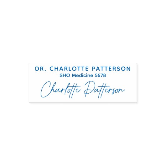 Medische Doctor Gezondheidsartsen Handtekening Naa Zelfinktende Stempel (Design)