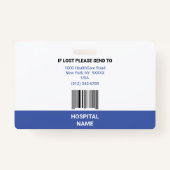 MEDISCHE DOCTOR NUREUZE Noodtoestand Badge (Achterkant)