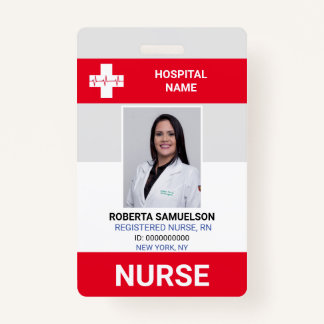 MEDISCHE DOCTOR NURY Emergency Health Care Red Badge
