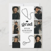 Medische Dokter Verpleegkundige Foto Afstudeerfees Kaart (Voorkant)