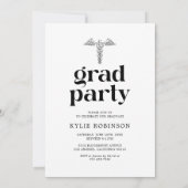 Medische Dokter Verpleegkundige Foto Afstudeerfees Kaart (Achterkant)