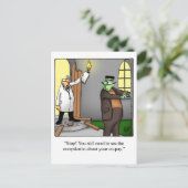 Medische/Dokters Humor Postkaart (Staand voorkant)