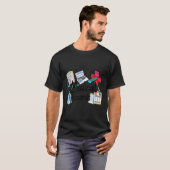Medische dossiers Stethoscoop Medisch Assistent Ve T-shirt (Voorkant volledig)
