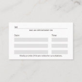 Medische Elegant Gold Caduceus Classy Black Wings Afsprakenkaartje (Achterkant)